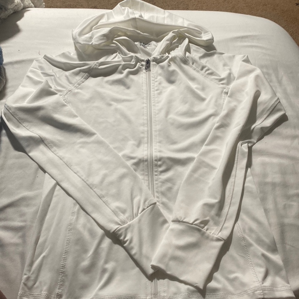 White active wear jacket